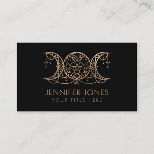 Triple Moon - Triple Goddess Ornament Visitekaartje (Voorkant)