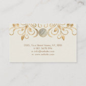 Triple Moon - Triple Goddess Pearl en Gold Busin Visitekaartje (Achterkant)