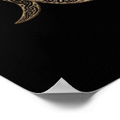 Triple moon - Triple Goddess - Triskelion Poster (Hoek)