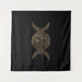 Triple moon - Triple Goddess - Triskelion Wandkleed (Voorkant (horizontaal))