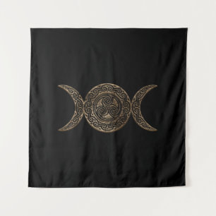 Triple moon - Triple Goddess - Triskelion Wandkleed