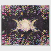 Triple Moon - Triple Goddess - Waterverf Cadeaupapier (Vlak)