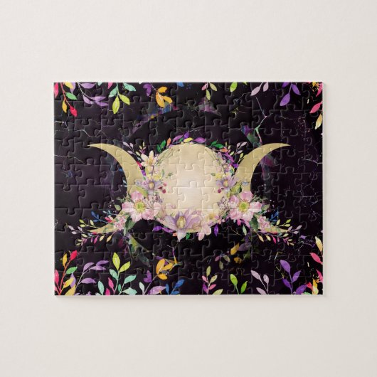 Triple Moon - Triple Goddess - Waterverf Legpuzzel (Horizontaal)