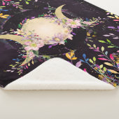 Triple Moon - Triple Goddess - Waterverf Sherpa Deken (3/4)