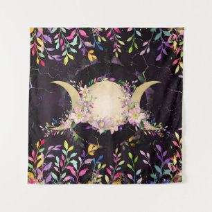 Triple Moon - Triple Goddess - Waterverf Wandkleed