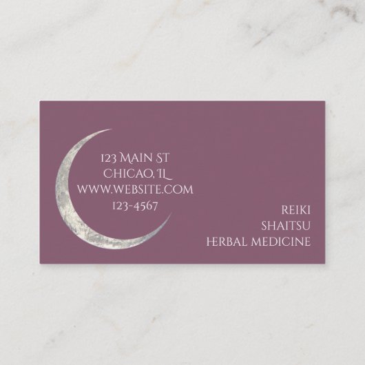 Triple Moon visitekaartje (Achterkant)