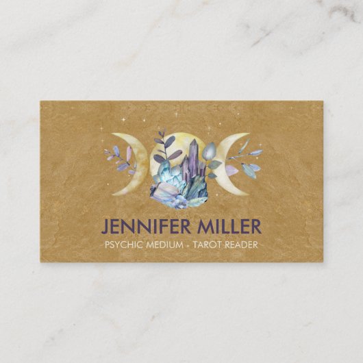 Triple Moon - Waterverf Crystals Visitekaartje (Voorkant)