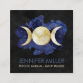 Triple Moon - Waterverf Visitekaartje (Voorkant)