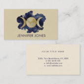 Triple Moon - Waterverf Visitekaartje (Voorkant / Achterkant)