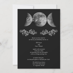 Triple Moon Wedding Uitnodiging