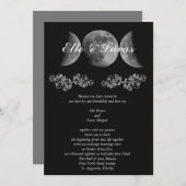 Triple Moon Wedding Uitnodiging (Voorkant / Achterkant)
