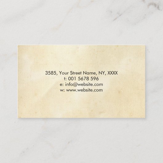 Triple Moon - White Blossom Visitekaartje (Achterkant)