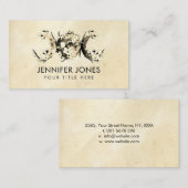 Triple Moon - White Blossom Visitekaartje (Voorkant / Achterkant)