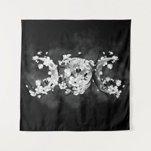 Triple Moon - White Blossom Wandkleed (Voorkant)