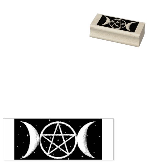 Triple Moons Metafysisch Rubberstempel (Gestempeld)