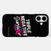 Triple Negatieve Overlevende Borstkanker Bewustzij Case-Mate iPhone Case (Achterkant (horizontaal))