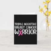 Triple Negative Breast Cancer Awareness Warrior Pi Kaart (Gele Bloem)