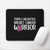 Triple Negative Breast Cancer Awareness Warrior Pi Muismat (Met muis)