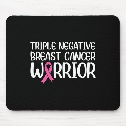 Triple Negative Breast Cancer Awareness Warrior Pi Muismat (Voorkant)