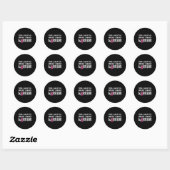 Triple Negative Breast Cancer Awareness Warrior Pi Ronde Sticker (Vel)