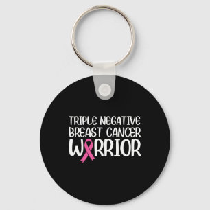 Triple Negative Breast Cancer Awareness Warrior Pi Sleutelhanger