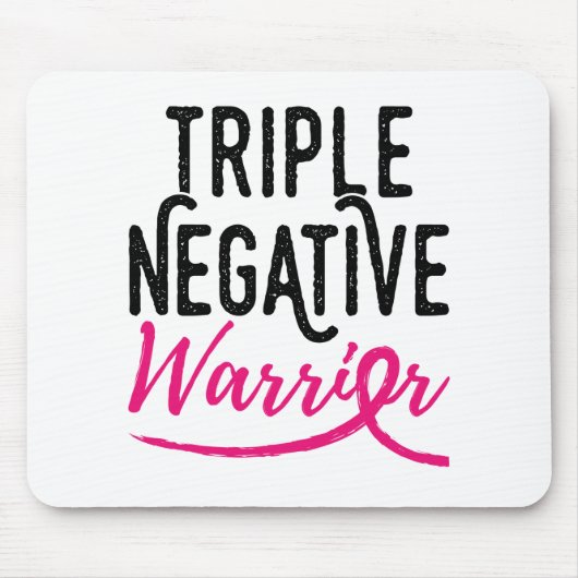Triple Negative Survivor Breast Cancer Awareness Muismat (Voorkant)
