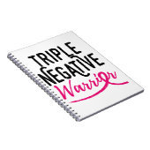 Triple Negative Survivor Breast Cancer Awareness Notitieboek (Rechterzijde)