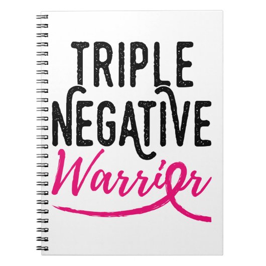 Triple Negative Survivor Breast Cancer Awareness Notitieboek (Voorkant)