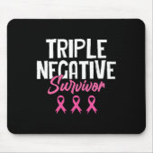 Triple Negative Survivor Breast Cancer Awareness P Muismat (Voorkant)