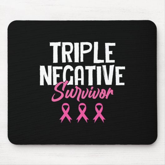 Triple Negative Survivor Breast Cancer Awareness P Muismat (Voorkant)