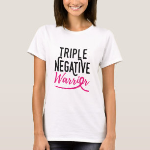 Triple Negative Survivor Breast Cancer Awareness T-shirt