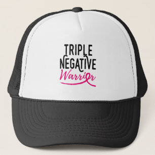 Triple Negative Survivor Breast Cancer Awareness Trucker Pet