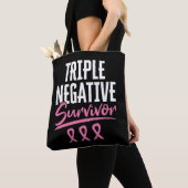 Triple Negative Survivor Breast Cancer TNBC Tote Bag (Dichtbij)