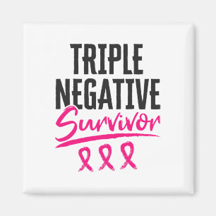 Triple Negative Survivor TNBC Borstkanker Aware Magneet