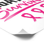 Triple Negative Survivor TNBC Breast Cancer Foto Afdruk (Hoek)