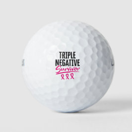 Triple Negative Survivor TNBC Breast Cancer Golfballen