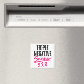 Triple Negative Survivor TNBC Breast Cancer Magneet (Insitu (Vaatwasser))