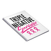 Triple Negative Survivor TNBC Breast Cancer Notitieboek (Rechterzijde)