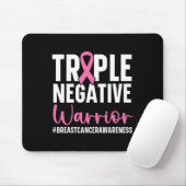 Triple Negative Warrior Breast Cancer Awareness Pi Muismat (Met muis)