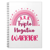 Triple Negative Warrior Breast Cancer Rainbow Notitieboek (Voorkant)