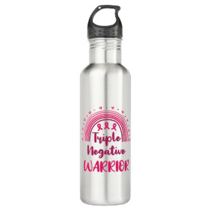 Triple Negative Warrior Breast Cancer Rainbow Waterfles
