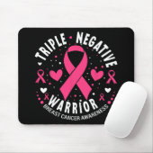Triple Negative Warrior Pink Heart Borstkanker A Muismat (Met muis)