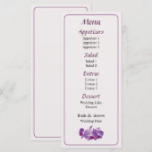 Triple Orchid Trio Menu (Voorkant / Achterkant)