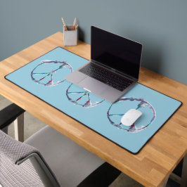 Triple Peace Waterverf Pastel Pattern Desk Mats Bureaumat