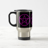 Triple Pentacle Pentagram Pagan Wiccan Travel Mug Reisbeker (Links)