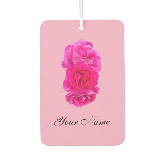 Triple Pink Roses  Luchtverfrisser (Voorkant)