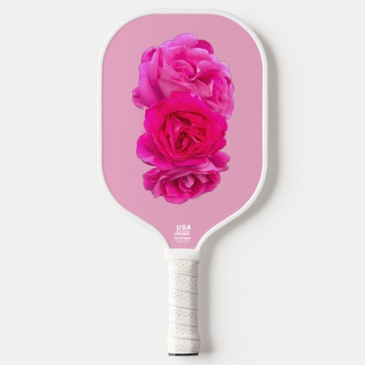 Triple Pink Roses  Pickleball Paddle (Voorkant)