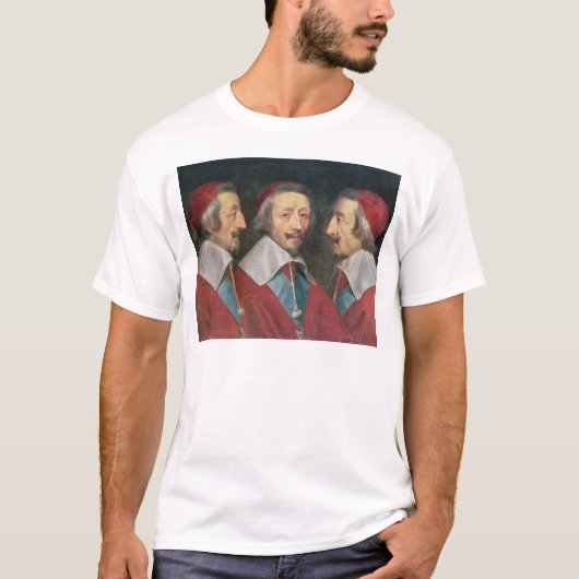 Triple Portrait van het hoofd van Richelieu, 1642 T-shirt (Voorkant)