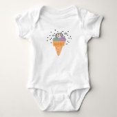 Triple Scoop Rainbow Ice Cream Romper (Voorkant)