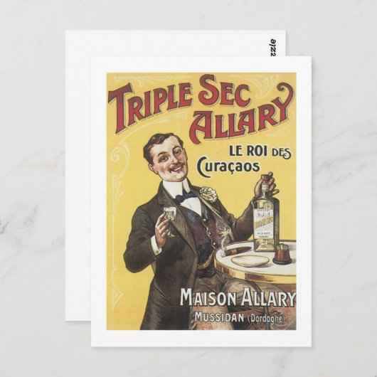 Triple Sec Allary Briefkaart (Voorkant / Achterkant)